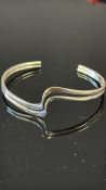 Silver Wave bangle