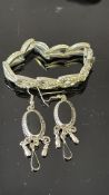Designer bracelet & earrings