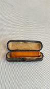Butterscotch cheroot holder cased