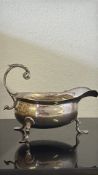 George II silver cream boat by Phillips Garden Lon