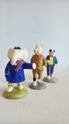 3 Limited edition Beswick Rupert the bears Bill Ba