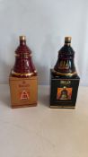 Pair of Bellâ€™s Scotch Whisky Christmas Decanters, 1994 & 1999