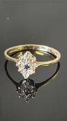 9ct Gold dress ring Weight 1.3g Size L