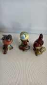 Set of 3 Beswick bird figurines â€“ Chaffinch 991, Blue Tit 992, Wren 993