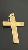 9ct Gold cross pendant Weight 1.1g