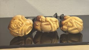 3x Meerschaum Pipes - unused