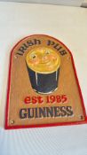 Cast iron Guinness Irish pub sign
