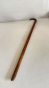 Horn handle walking sticks