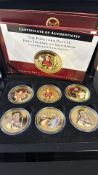 6 Coin collection The Holy Journey of Pope John Pa