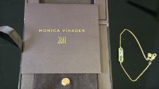 Monica Vinader silver bracelet with box & pouch