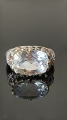 9ct Gold ring set with diamond & gemstones Weight