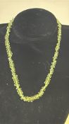 Peridot Bead Necklace