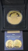 Limited edition HRH Prince George five crown coin