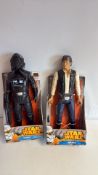 Two Star Wars 18-inch action figures: Han Solo
