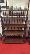 Victorian mahogany five-tier whatnot
