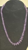 Amethyst Bead Necklace