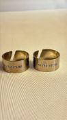 2 Napkin rings prince of wales investiture 1969