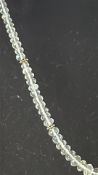 Aquamarine Bead Necklace