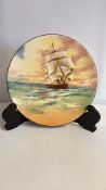 Royal Doulton HMS Victory relief plate (diameter 34.5cm)