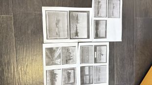 Collection of c1918 original glass negatives