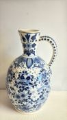 Boch Keramis Delft-style earthenware ewer