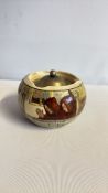 Royal Doulton series ware lidded tobacco jar depic
