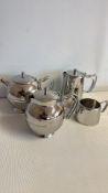Old Hall stainless steel four-piece tea and coffee