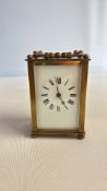 Brass carriage clock