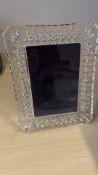 Waterford crystal photograph frame 23 cm x 17 cm