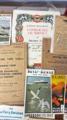 Collection of vintage travel guides, railway and f