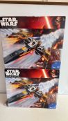 Two Star Wars Hasbro Poe's X-Wing Fighter bo
