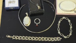 Collection of silver jewellery