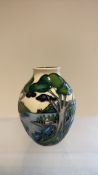Moorcroft 5'' Grassmere vase design trial 2017 (height 13.5cm)