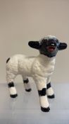 Anita harris black & white lamb signed in gold