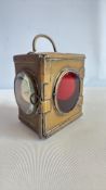 Brass railway hand lamp vintage
