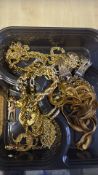 Collection of gold plated jewellery