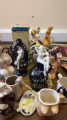 Group of vintage ceramic erotic novelty barware