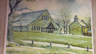 Lower Barn, Rivington signed print by Brian Barlow