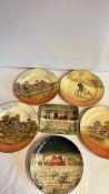Royal Doulton pictorial dessert plates, set of six