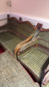 Edwardian wicker and bentwood conservatory suite, 4 pieces