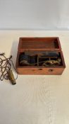 Victorian magneto-electric medical apparatus in mahogany case