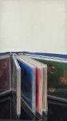 Coinage year type set album - 6 in total (British