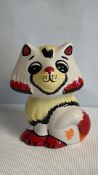 Lorna Bailey Signed hand-painted ceramic cat figurine
