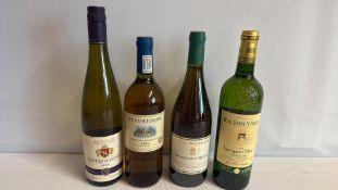 Four assorted white wines, 1995-2016