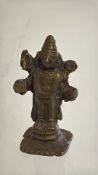 Miniature bronze buddha (height 5cm)