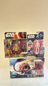 Group of 3 boxed Star Wars Hasbro action figure sets