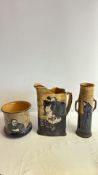 Royal Doulton Series Ware Jug, Pot and Vase, c.1908