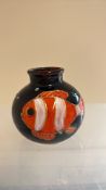 Anita Harris clownfish vase signed in gold