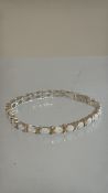 Silver 22 opal bracelet