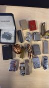 Collection of novelty lighters to Ronson & Zipper